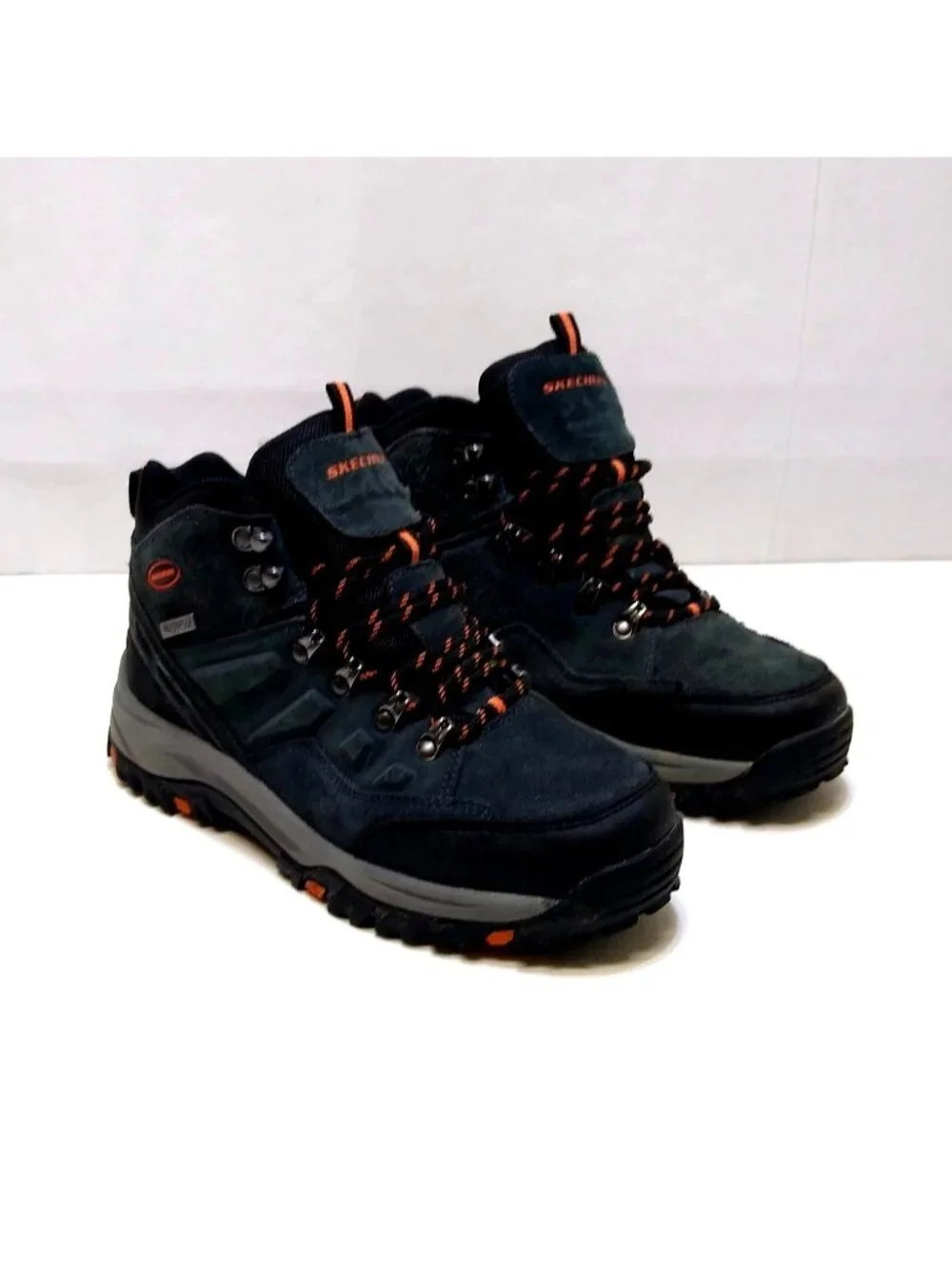 Skechers Relment Pelmo Suede Hiking Boot 64869 Waterproof Relaxed Fit Mens 7 EUC